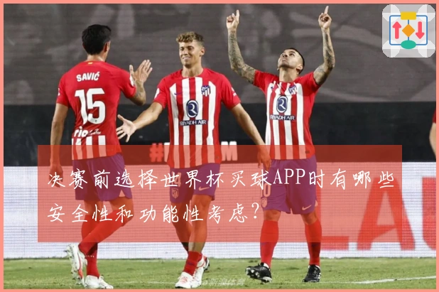 决赛前选择世界杯买球APP时有哪些安全性和功能性考虑？